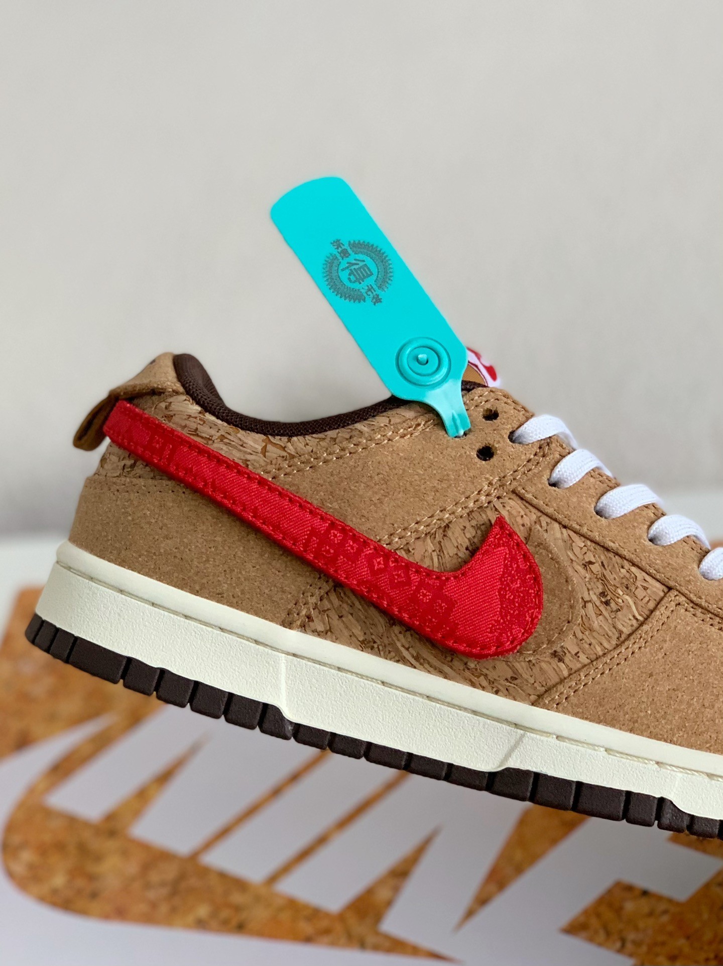 CLOT x Nike Dunk Low SP CN GCEL Cork Sneakers