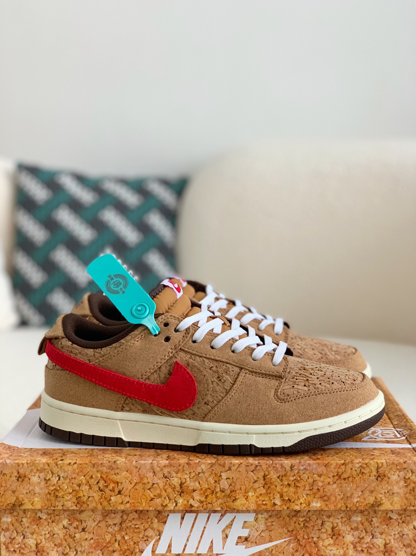 CLOT x Nike Dunk Low SP CN GCEL Cork Sneakers