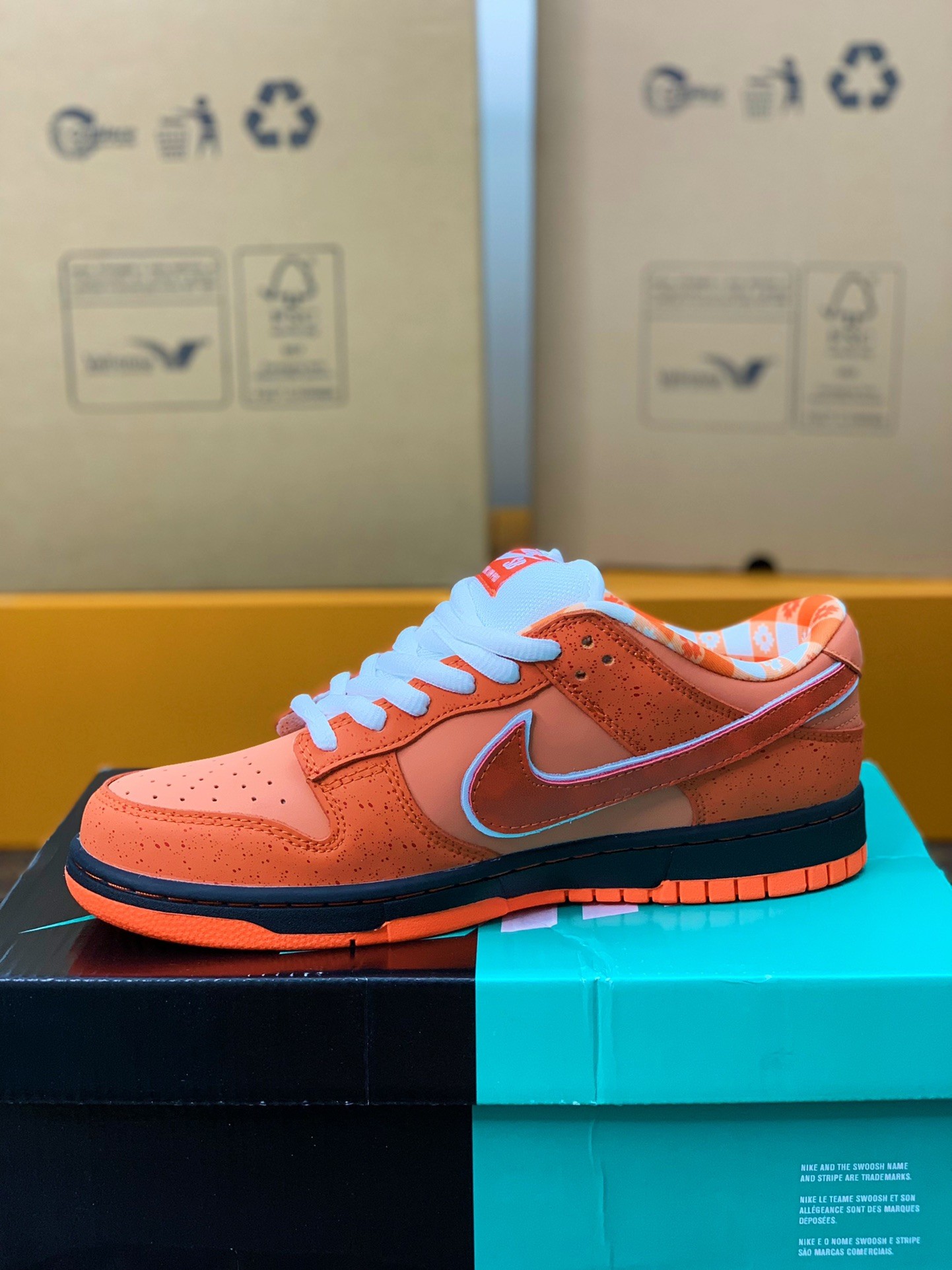 Nike UA Dunk SB Low Orange Lobster Sneakers