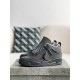 Jordan Air Jordan 4 retro kaws suede lig htweight wear-resistant non-slip mid-top