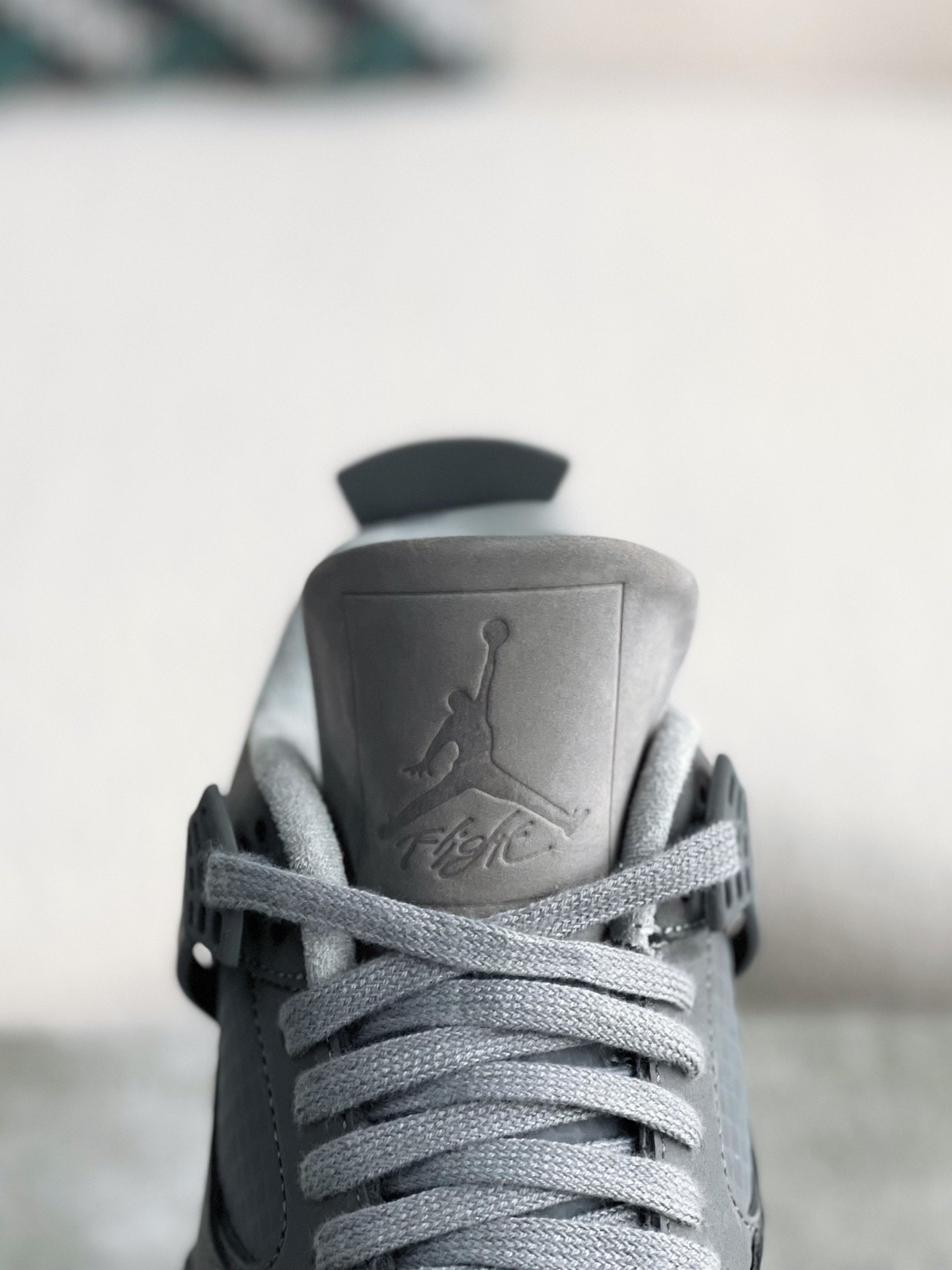 Jordan Air Jordan 4 retro kaws suede lig htweight wear-resistant non-slip mid-top