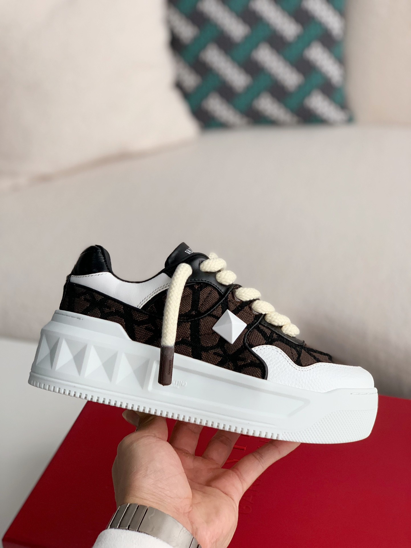 Valentino One Stud Sneakers