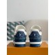 LOUIS VUITTON TRAINER 1A8FN8 Sneakers Louis Vuitton Blue/White Leather and Denim LV Trainer Sneakers