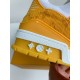 LOUIS VUITTON TRAINER 1A8FN8 Sneakers  Yellow /White  Leather and Denim LV Trainer Sneakers