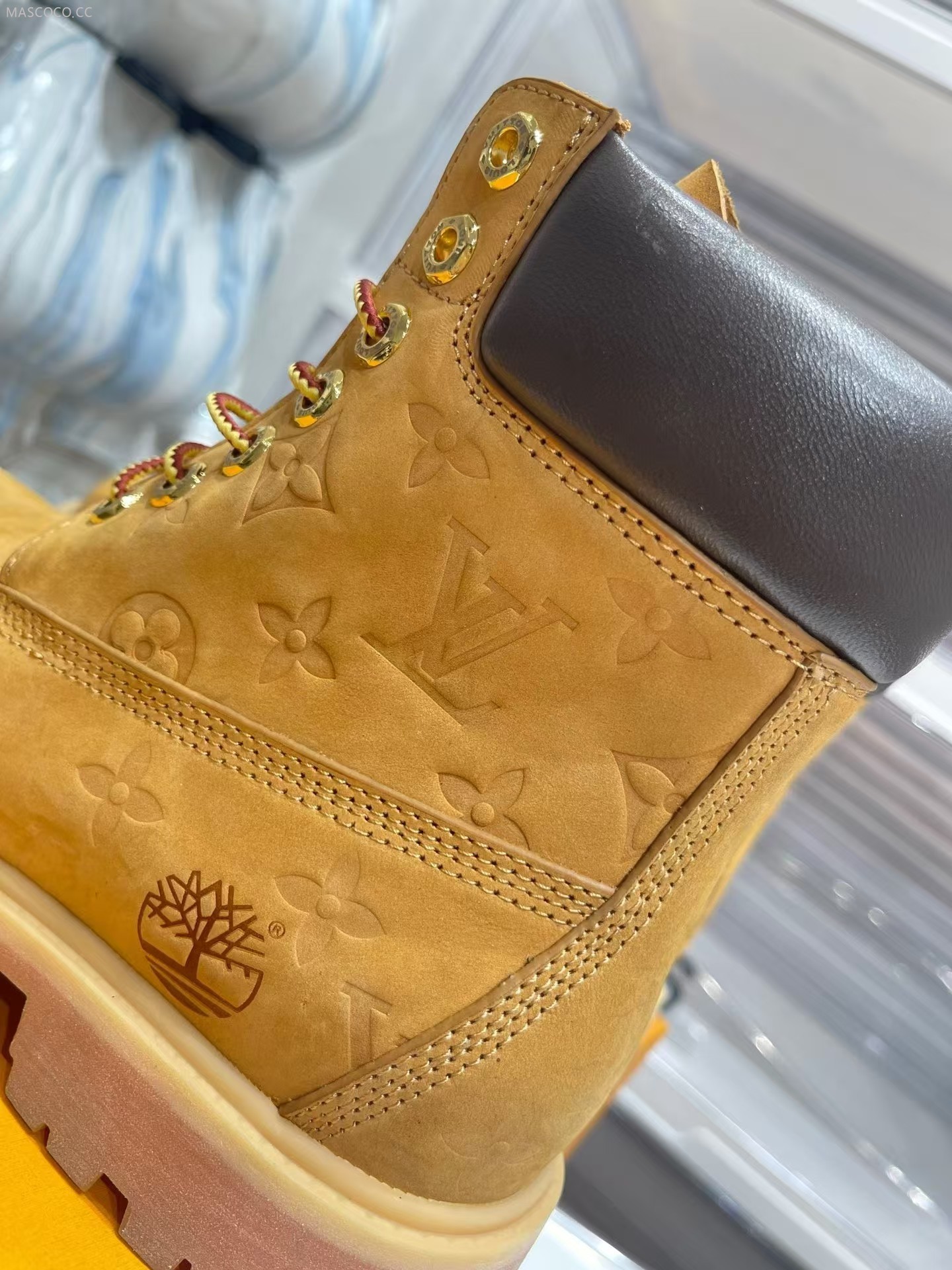 louis vuitton & timberland yellow boot s/Martin boots/boots