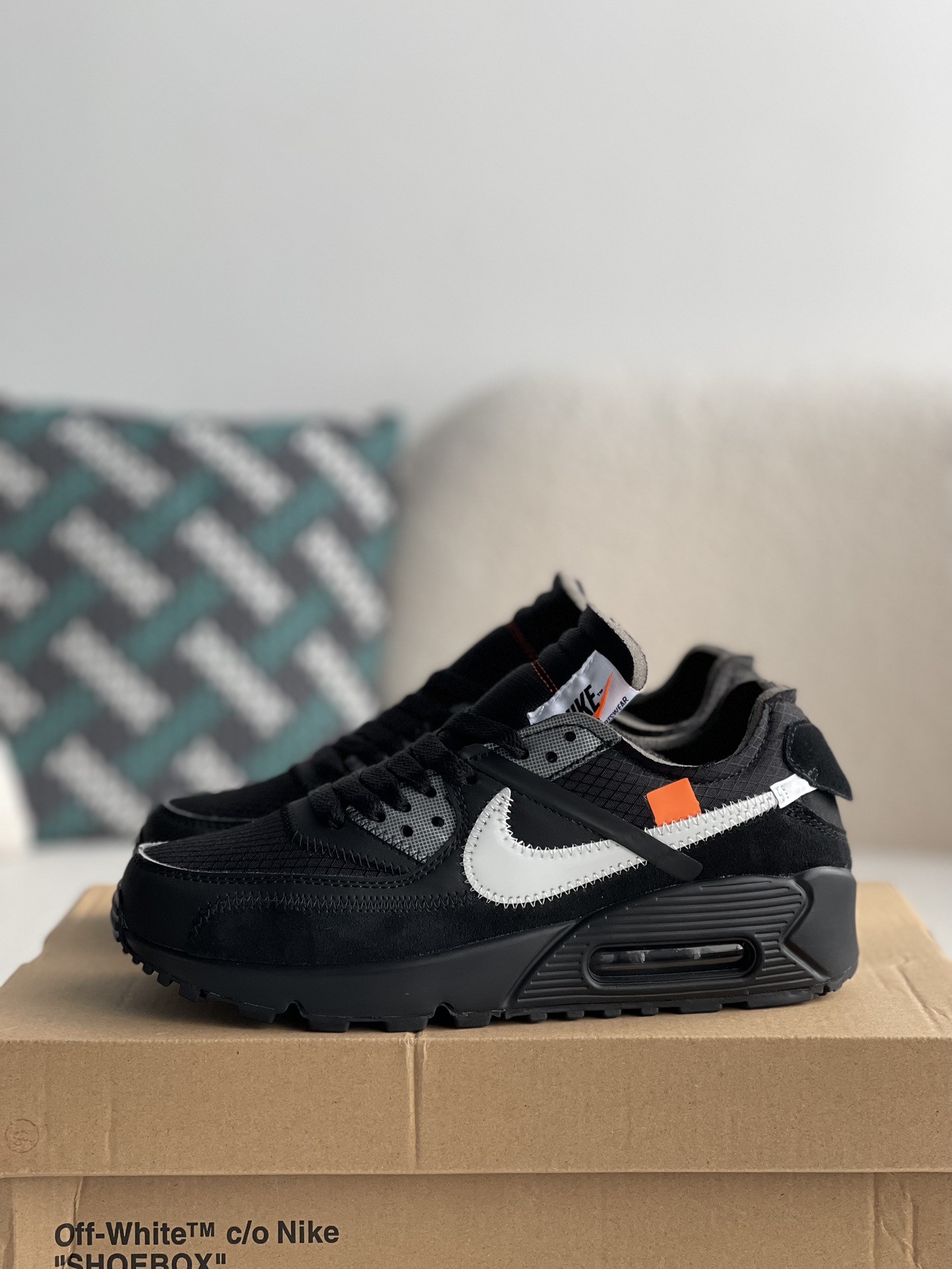 Off-White x Nike Air Max 90 Black THE TEN