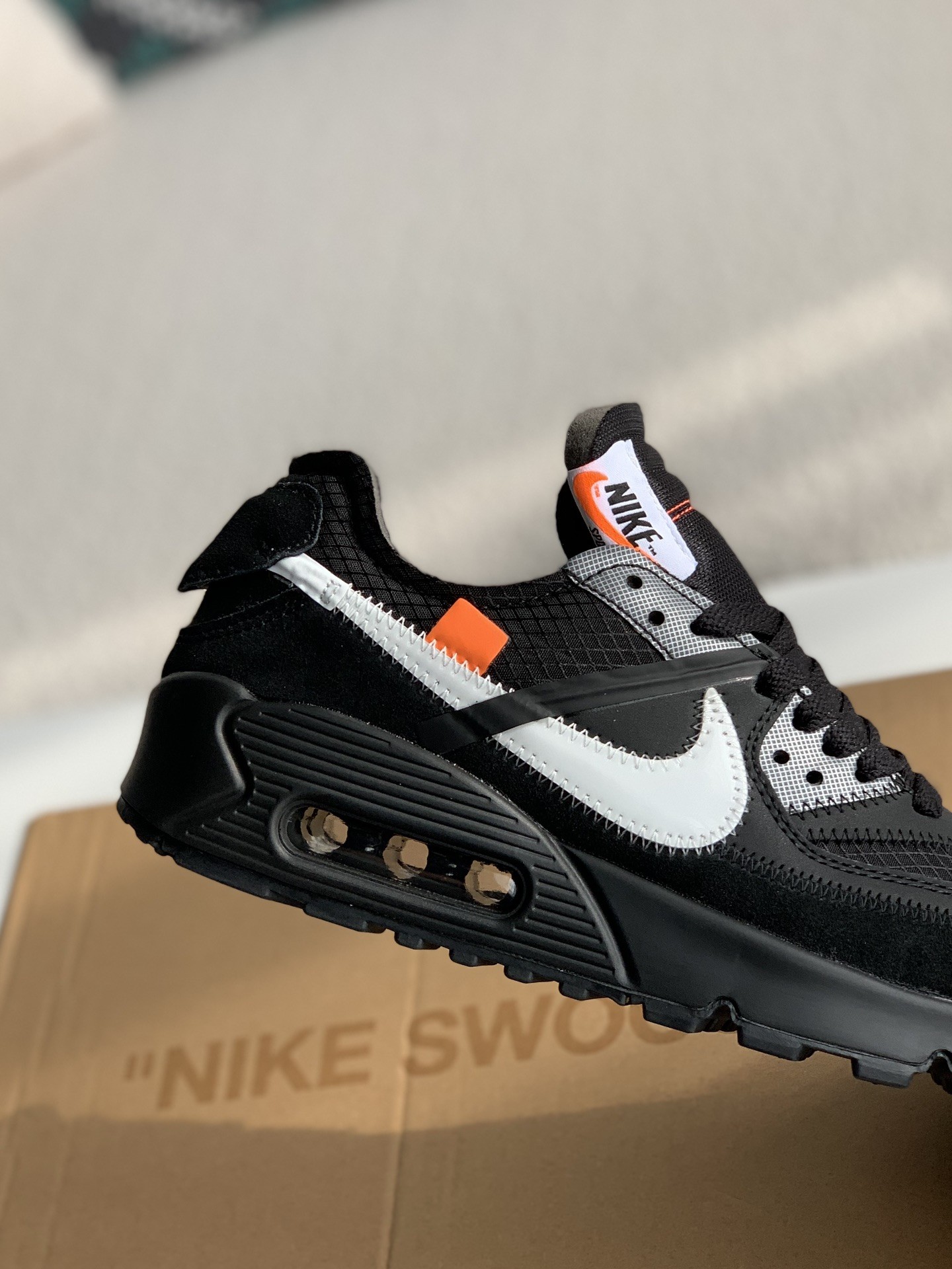 Off-White x Nike Air Max 90 Black THE TEN