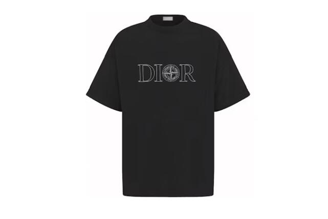 Dior x Stone Island Oversized Fit T-Shirt Black