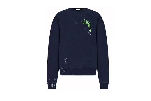 Dior x Cactus Jack Oversized Sweatshirt Navy