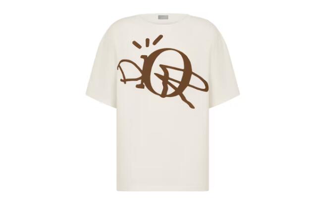 Dior x CACTUS JACK Oversized T-shirt White/Brown