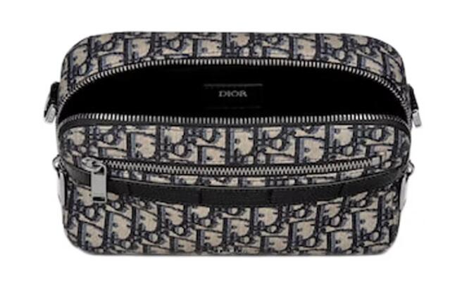 Dior Safari Messenger Bag Dior Oblique Jacquard Beige/Black