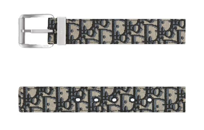 Dior Oblique Jacquard Belt Beige/Black