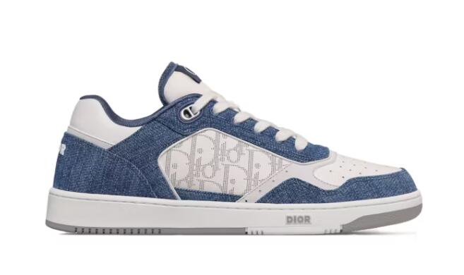 Dior B27 Low White Blue Denim