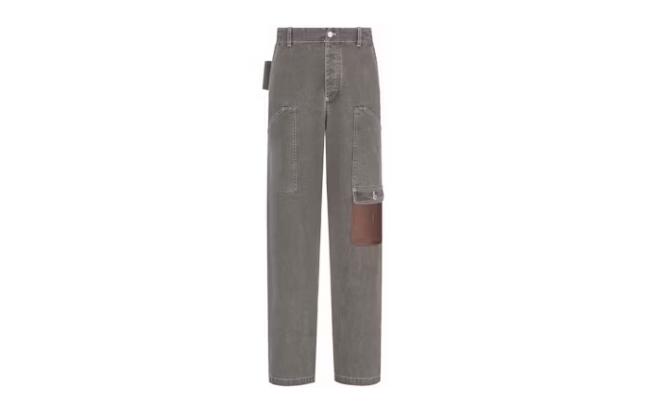 Dior x Stone Island Cotton Canvas Cargo Jeans Black