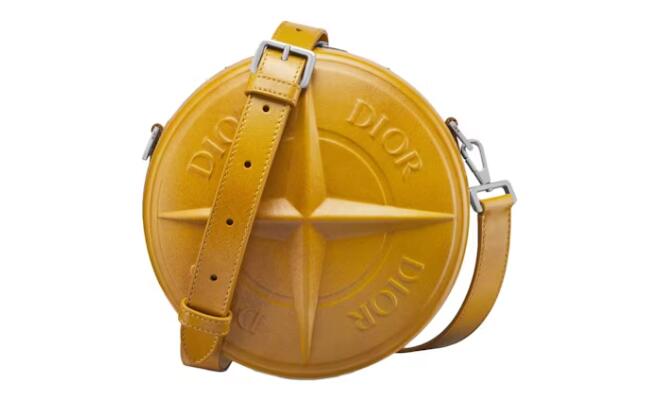 Dior x Stone Island Round Bag Yellow