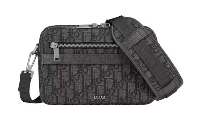 Dior Safari Messenger Bag Dior Oblique Jacquard Black