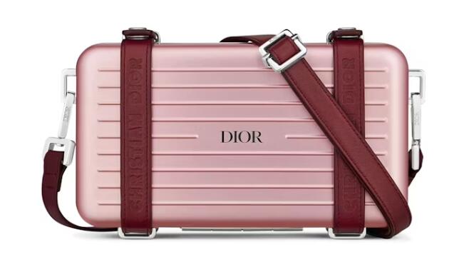 Dior x RIMOWA Personal Clutch On Strap Aluminium Pink