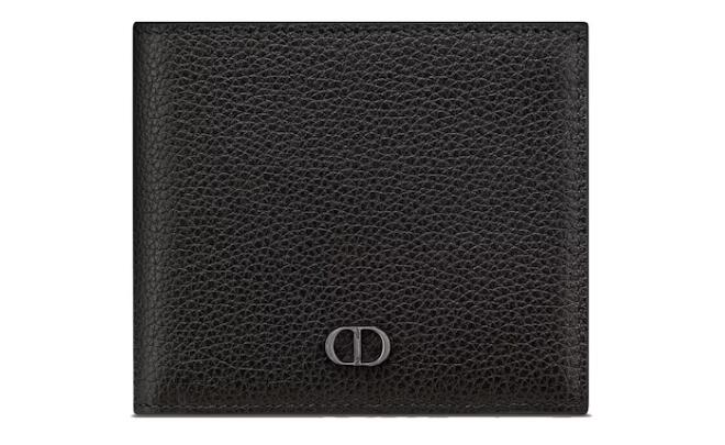 Dior Essentials Wallet Black Grained Calfskin with CD Icon Signature