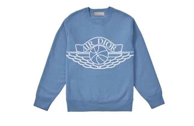 Dior x Jordan Wings Sweater Blue