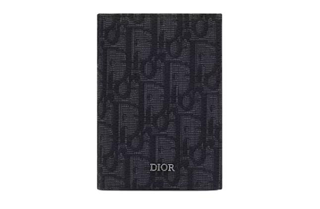 Dior Bi-Fold Card Holder Oblique Jacquard Black