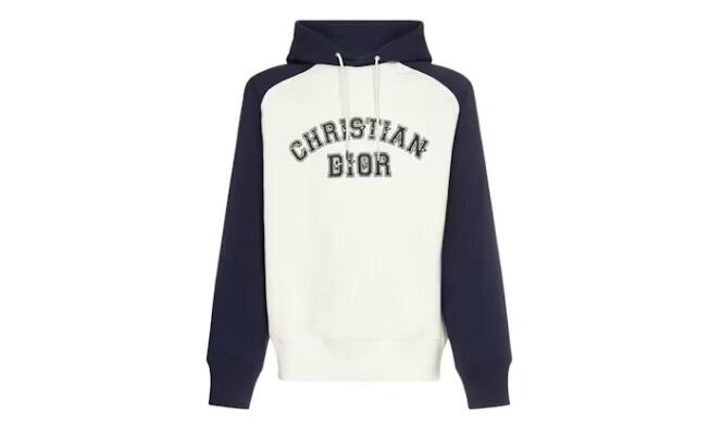 Dior x Kenny Scharf Varsity Hoodie Blue/White