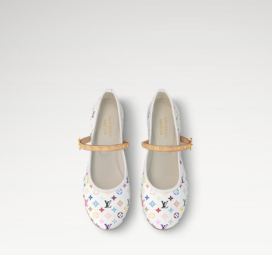 Louis Vuitton x Takashi Murakami 1AGVFC NEW LV x TM Romy Flat Ballerina