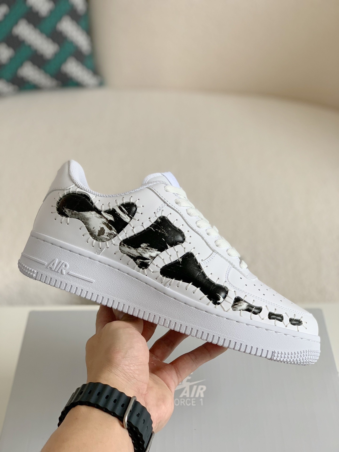 Nike Remake AF1 Skeleton Customized Shoe