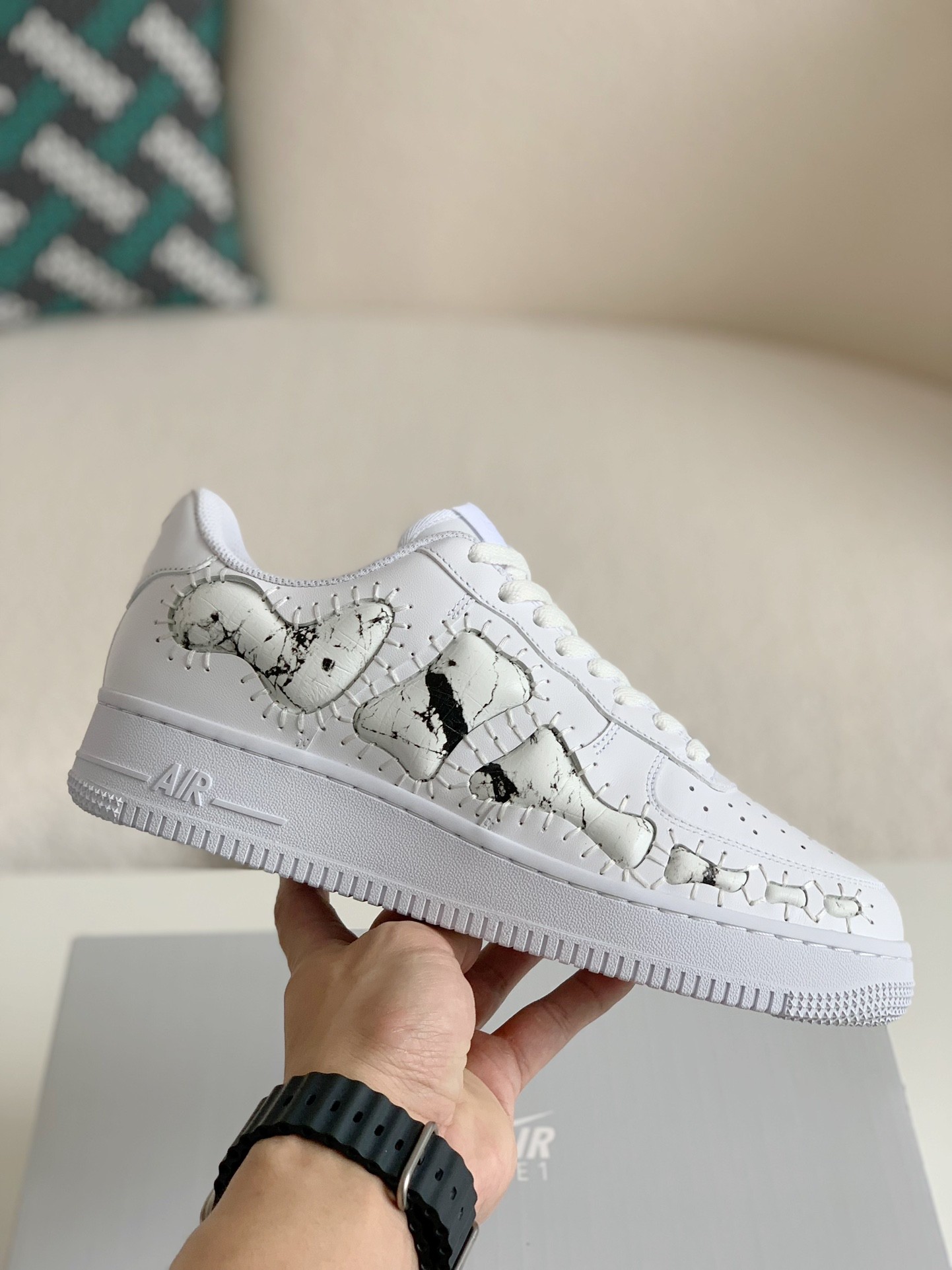 Nike Remake AF1 Skeleton Customized Shoe