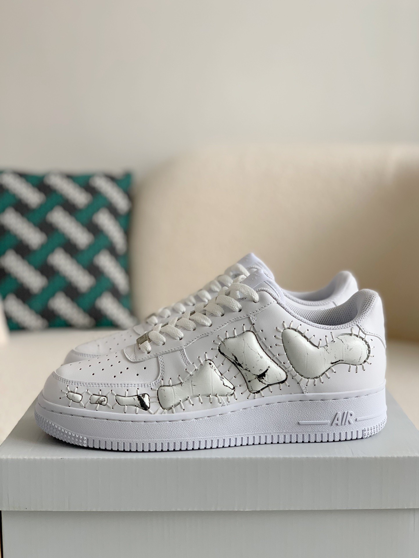 Nike Remake AF1 Skeleton Customized Shoe