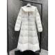 Moncler Long down jacket white