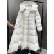 Moncler Long down jacket white