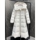 Moncler Long down jacket white