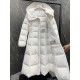 Moncler Long down jacket white